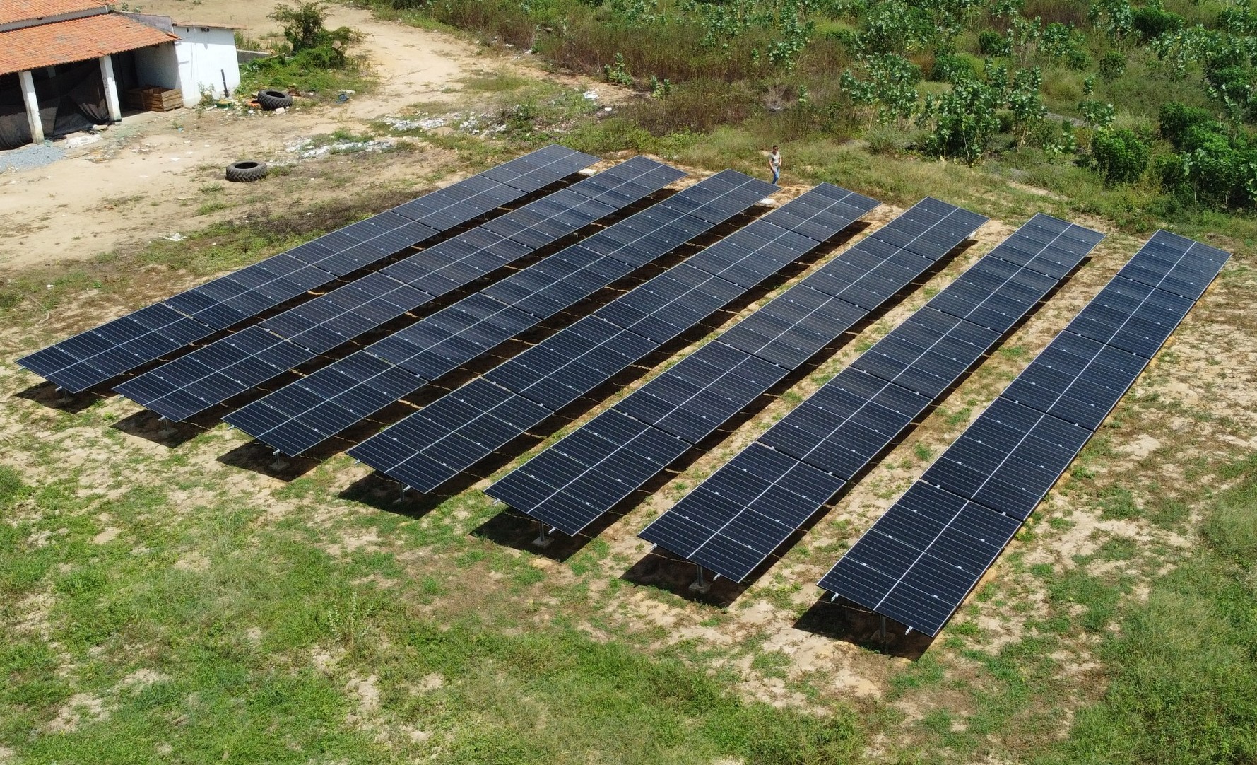 Usina solar do projeto Cacimba Funda I, em Baraúna/RN
