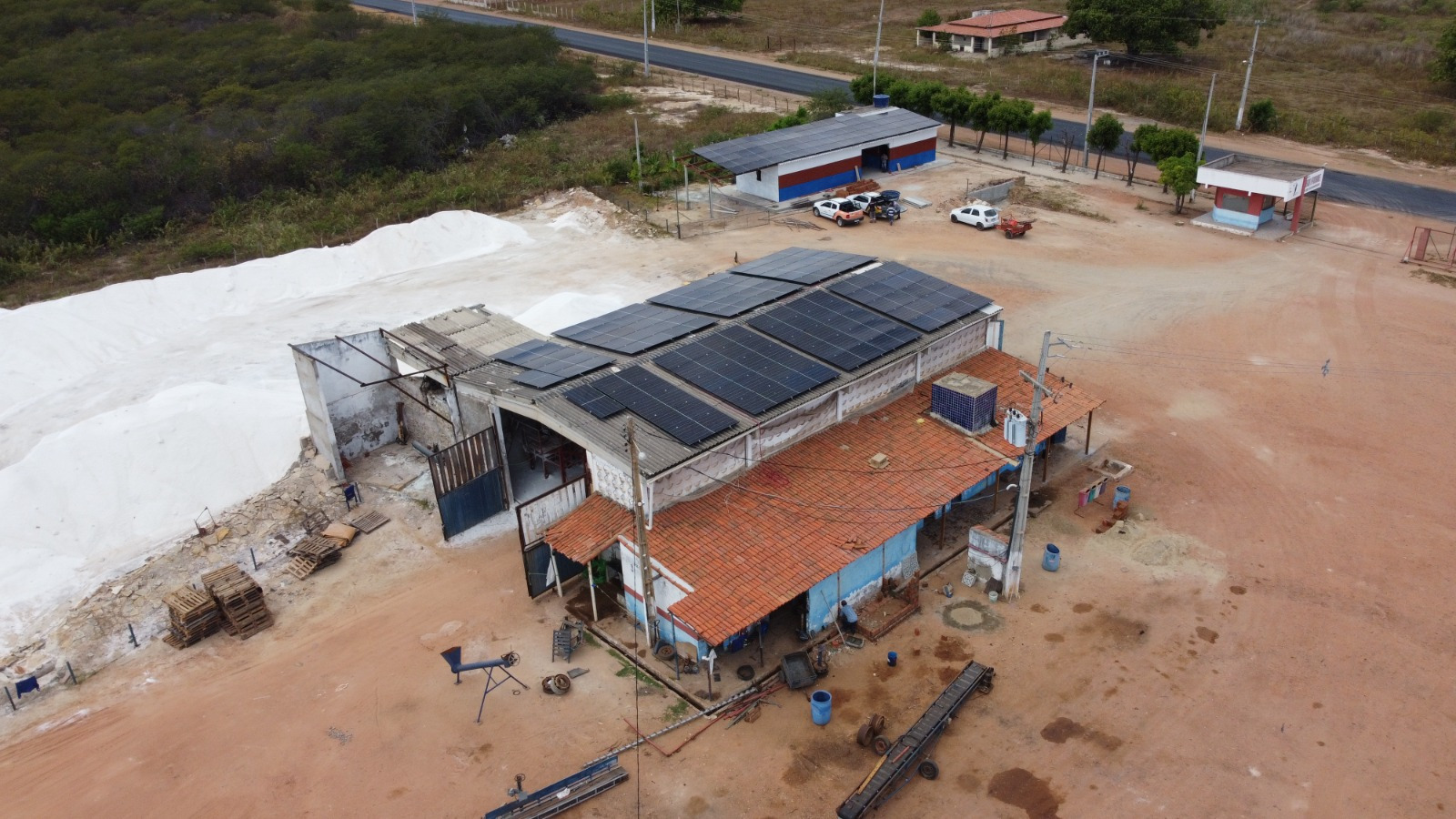 Sistema fotovoltaico do projeto Sal Boi Forte I, em Pendências/RN