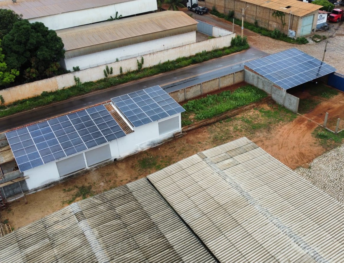 Sistema fotovoltaico do projeto Sorvete Ibis II, em Mossoró/RN