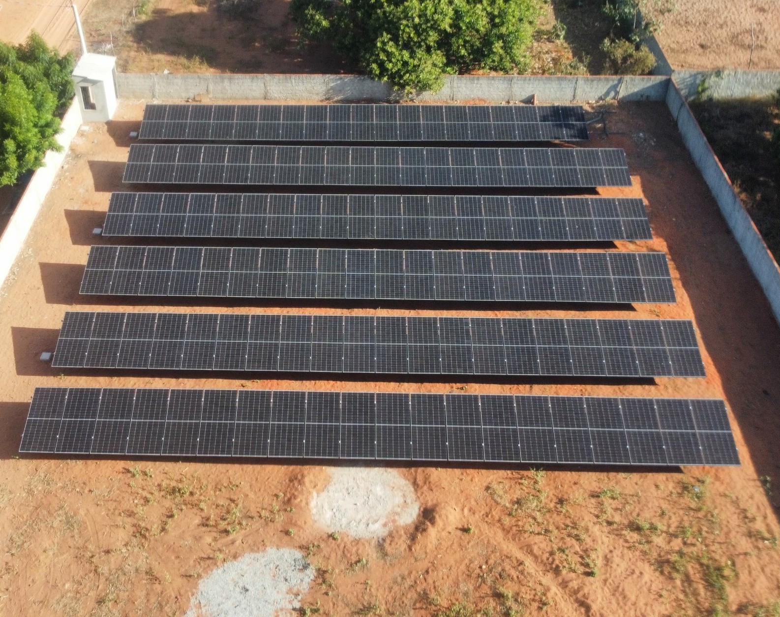 Usina solar do projeto Vila Amazonas I, em Serra do Mel/RN